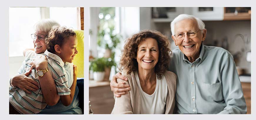 CareLog picture of family with loved ones being cared for